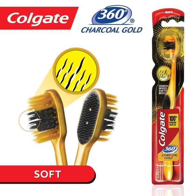 Colgate 360 Charcoal Gold Toothbrush 1 pcs