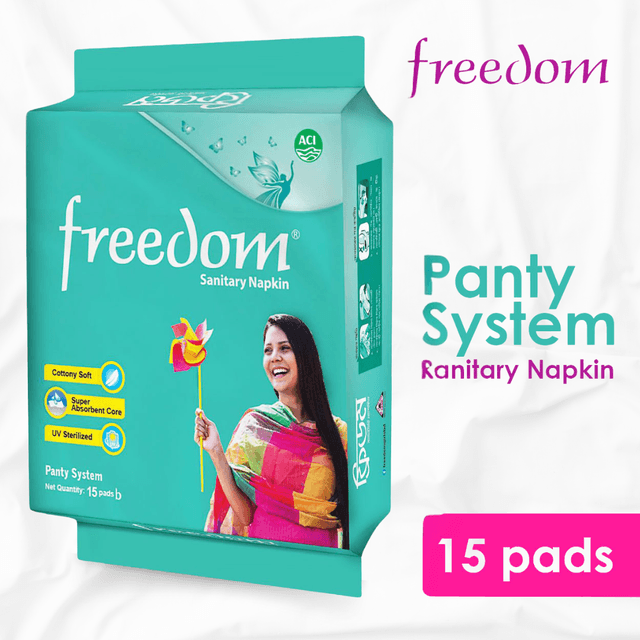 Freedom Sanitary Napkin Panty 15 Pads