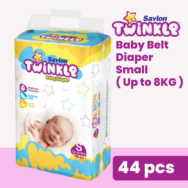 Savlon Twinkle Baby Belt Diaper Small 44 pcs