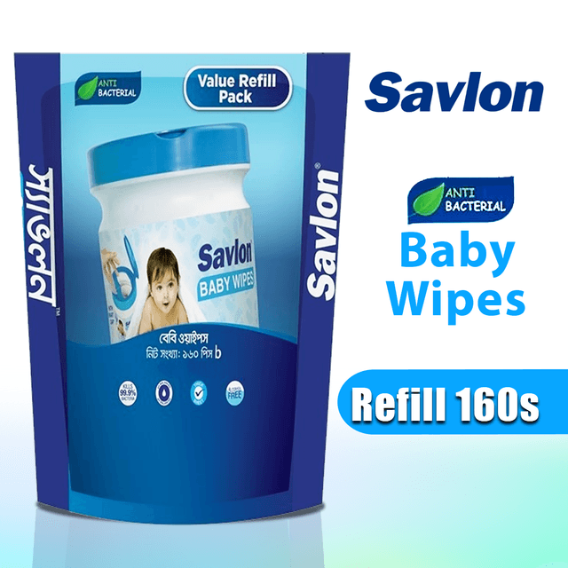 Savlon Baby Wipes Refill 160s