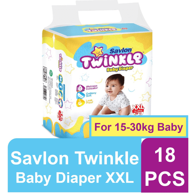 Savlon Twinkle Baby Belt Diaper XXL 18 pcs