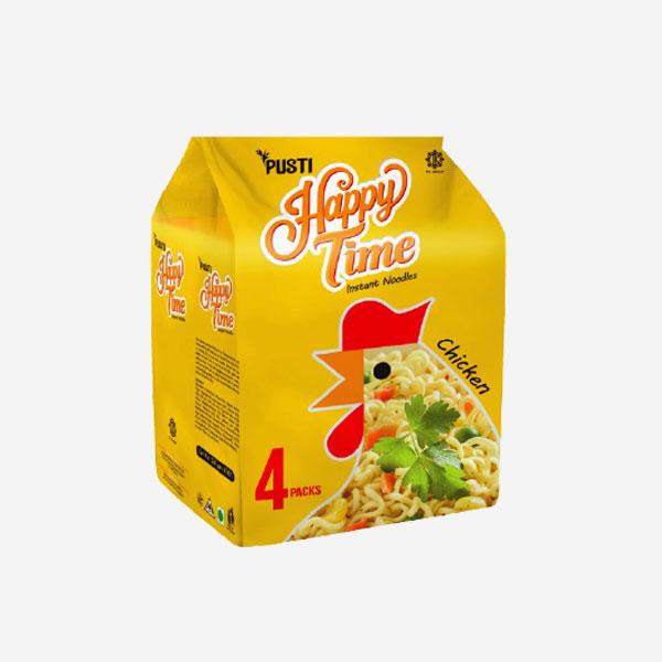 Pusti Happy Time Instant Chicken Noodles 35 gm, 4 pcs Pack