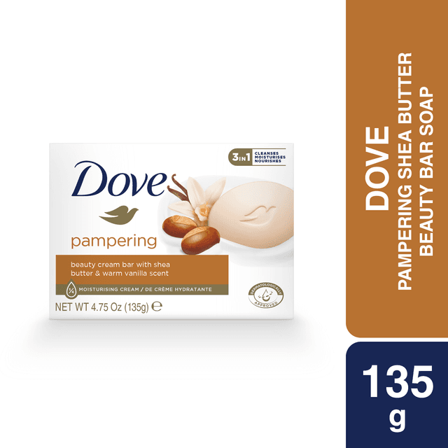 Dove Beauty Bar Soap Pampering Shea Butter 90g