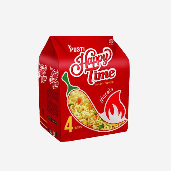 Pusti Happy Time Instant Masala Noodles 50 gm, 4 pcs Pack