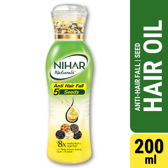 Nihar 5 Seeds Anti-Hairfall Double Strong Oil 200ml